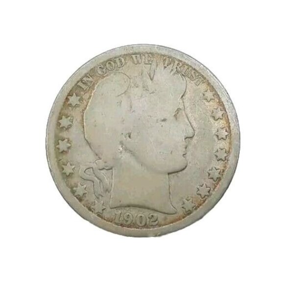 1902-O Barber Half Dollar Circulated AG - Picture 1 of 4